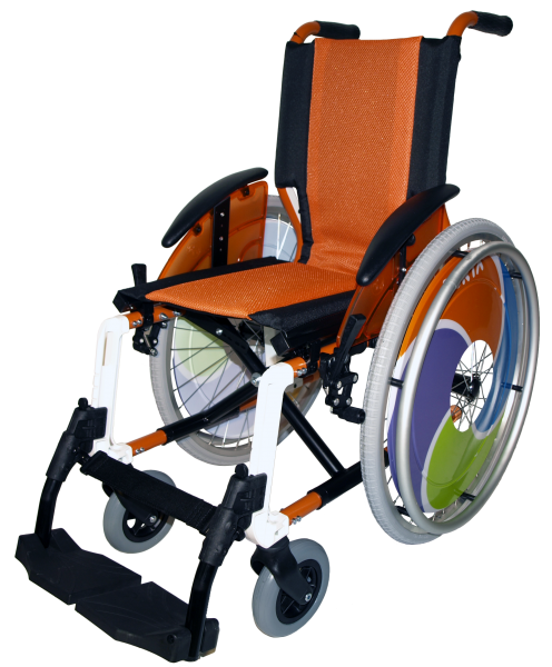 Silla de ruedas Line Infantil Naranja